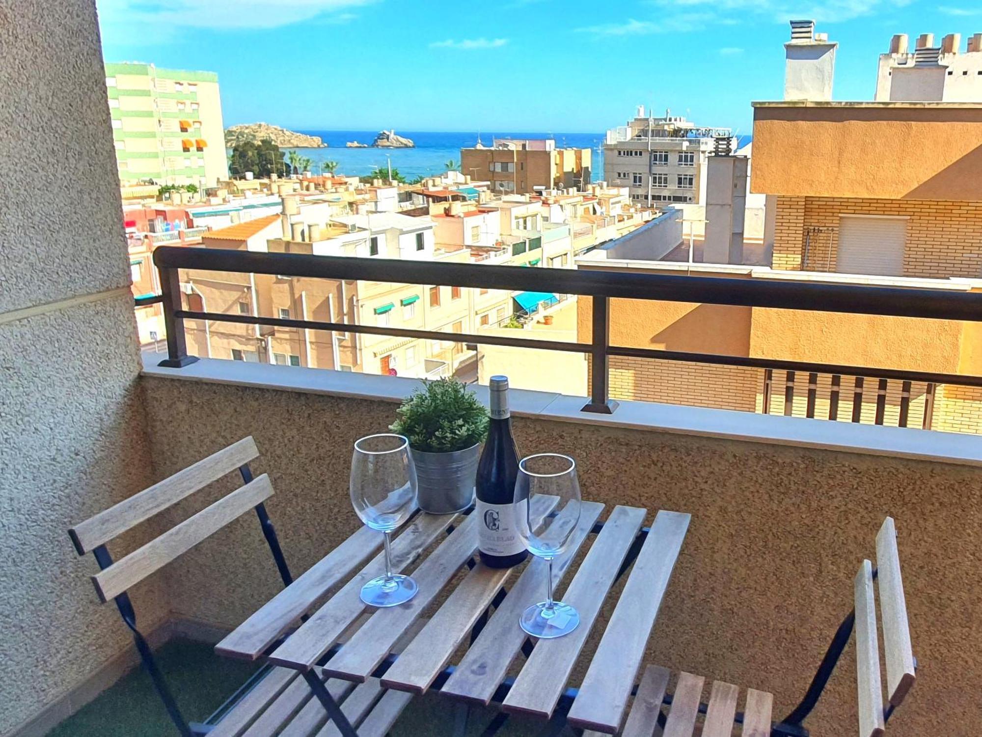 Apartmán Vistas Al Mar, Centrico Y Junto A La Estacion - By Aloha Palma Águilas Exteriér fotografie